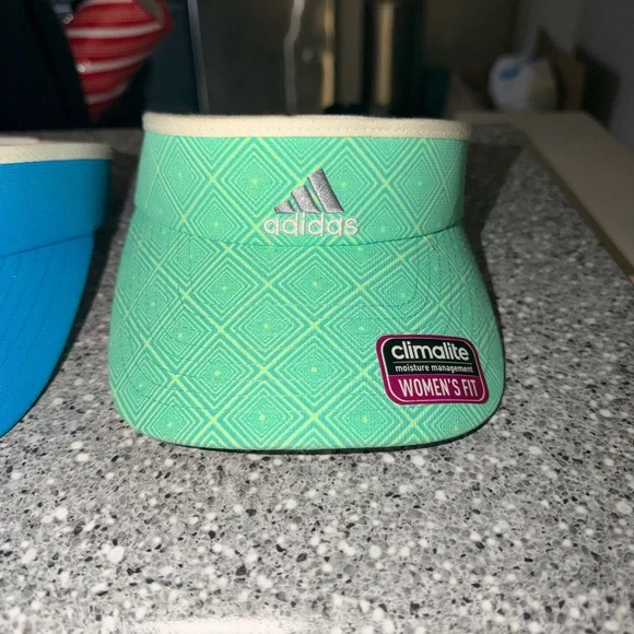 Adidas Aqua and Mint Visors - Picture 6 of 7